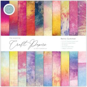 Craft Consortium 12" x 12" Paper Pad - Retro Summer [CCEPAD025]