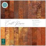Craft Consortium 12" x 12" Paper Pad - Rust Textures [CCEPAD043]