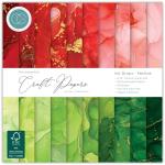 Craft Consortium 6" x 6" Paper Pad - Ink Drops Festive [CCEPAD037B]