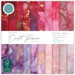 Craft Consortium 6" x 6" Paper Pad - Ink Drops Rose 2 [CCEPAD040B]