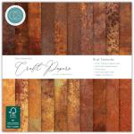 Craft Consortium 6" x 6" Paper Pad - Rust Textures [CCEPAD043B]