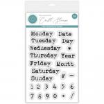 Craft Consortium Journaling Phase 2 Clear Stamp Set - Journal Days Of The Week [CCESTMP001]