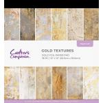 Crafter's Companion 12" x 12" Paper Pad - Gold Textures [CC-PAD12-GOLDTEX]
