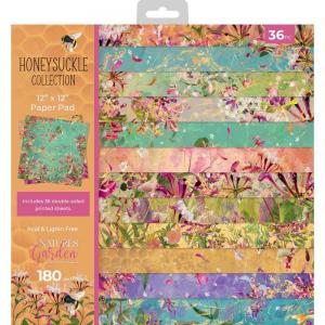 Crafter's Companion 12" x 12" Paper Pad - Nature's Garden Honeysuckle [NG-HS-PAD12]