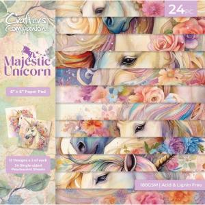 Crafter's Companion 6" x 6" Paper Pad - Majestic Unicorn [MU-PAD6]