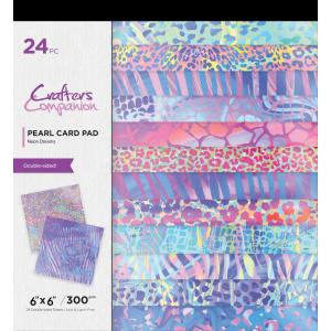 Crafter's Companion 6" x 6" Pearl Card Pad - Neon Dreams [CC-PAD6-NEDR]