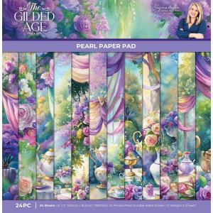 Crafter's Companion 6" x 6" Pearl Paper Pad - The Gilded Age [SS-TGA-PAD6]