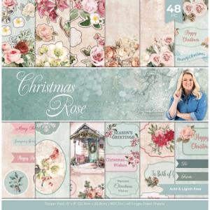 Crafter's Companion 8" x 8" Topper Pad - Christmas Rose [S-CR-TOP8]