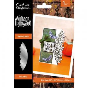 Crafter's Companion Cutting Dies - Vintage Halloween - Swirling Web