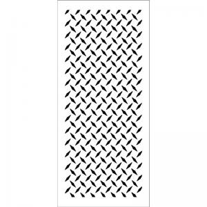 The Crafter's Workshop 4" x 9" Slimline Stencil - Diamond Plate [TCW2340]