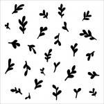 The Crafter's Workshop 6" x 6" Template - Barberry Buds [TCW965s]