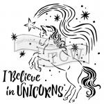 The Crafter's Workshop 6" x 6" Template - Believe In Unicorns [TCW818s]