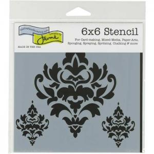 The Crafter's Workshop 6" x 6" Template - Damask Decor [TCW794s]