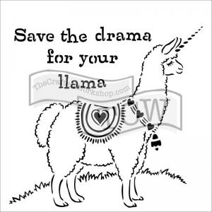 The Crafter's Workshop 6" x 6" Template - Drama Llama [TCW817s]
