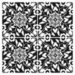 The Crafter's Workshop 6" x 6" Template - Flourish Tile [TCW990s]