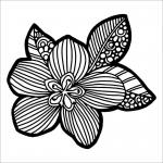The Crafter's Workshop 6" x 6" Template - Flower Blossom [TCW980s]