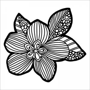 The Crafter's Workshop 6" x 6" Template - Flower Blossom [TCW980s]