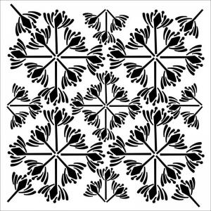 The Crafter's Workshop 6" x 6" Template - Garden Tile [TCW943s]