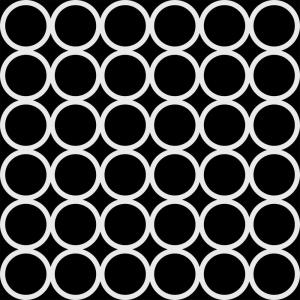 The Crafter's Workshop 6" x 6" Template - Grid Of Rings [TCW1076s]