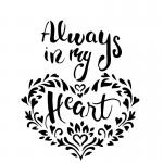 The Crafter's Workshop 6" x 6" Template - In My Heart [TCW841s]