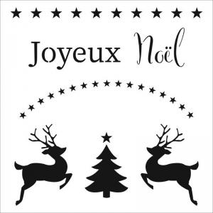 The Crafter's Workshop 6" x 6" Template - Joyeux Noel [TCW950s]