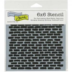 The Crafter's Workshop 6" x 6" Template - Micro Bricks [TCW790s]