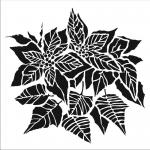 The Crafter's Workshop 6" x 6" Template - Poinsettia [TCW952s]