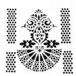 The Crafter's Workshop 6" x 6" Template - Quadrangle Fan [TCW909s]