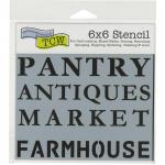 The Crafter's Workshop 6" x 6" Template - Rustic Signs [TCW795s]