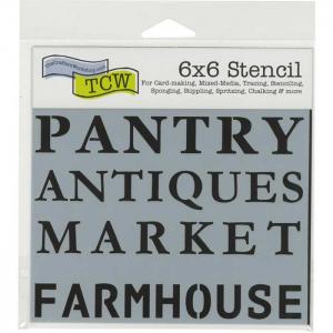 The Crafter's Workshop 6" x 6" Template - Rustic Signs [TCW795s]