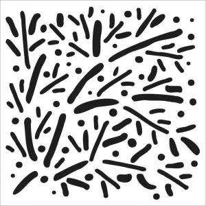 The Crafter's Workshop 6" x 6" Template - Scattered Branches [TCW939s]