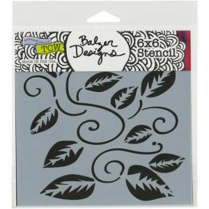 The Crafter's Workshop 6" x 6" Template - Tangled Vine [TCW759s]