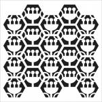 The Crafter's Workshop 6" x 6" Template - Tulip Hexagons [TCW942s]