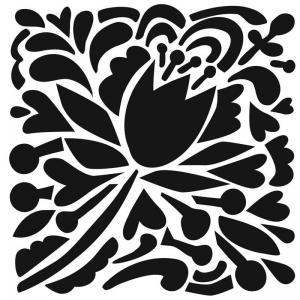 The Crafter's Workshop 6" x 6" Template - Tulip Party [TCW993s]