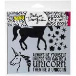 The Crafter's Workshop 6" x 6" Template - Unicorn [TCW738s]