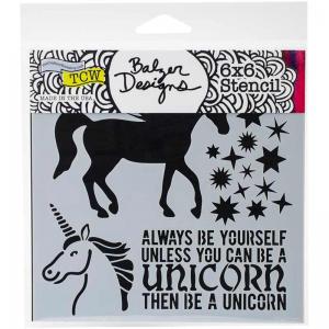 The Crafter's Workshop 6" x 6" Template - Unicorn [TCW738s]