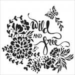 The Crafter's Workshop 6" x 6" Template - Wild and Free [TCW842s]