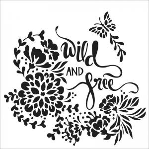 The Crafter's Workshop 6" x 6" Template - Wild and Free [TCW842s]