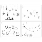 The Crafter's Workshop 8 1/2" x 11" Stencil - A2 Layered Celebration Lights [TCW6021]