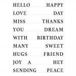 The Crafter's Workshop 8.5" x 11" Stencil - Full Sheet Of Good Words [TCW6036]