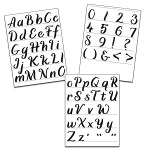 The Crafter's Workshop 8.5" x 11" Stencil Set - Calligraphy Alphabet [TCW6032]