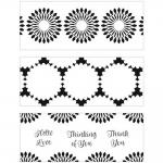 The Crafter's Workshop 8 1/2" x 11" Stencil - Slimline Layered Triple Flowers [TCW6015]