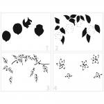 The Crafter's Workshop A2 Card 4 Part Layered Stencil - Lemon Branch [TCW6061]