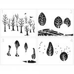 The Crafter's Workshop A2 Card 4 Part Layered Stencil - Promenade [TCW6034]