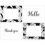 The Crafter's Workshop A2 Cards Layered Stencil - Monstera Banana Leaves Frame [TCW6055]