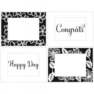 The Crafter's Workshop A2 Cards Layered Stencil - Plumeria Hibiscus Leave  Frame [TCW6056]