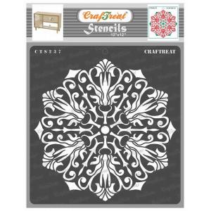 CrafTreat 12" x 12" Stencil - Flourish Doily [CTS237]