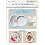CrafTreat 3D Fold Shapes - Shadow Box - Assorted Shapes 2 White [CFS016]