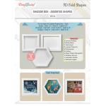 CrafTreat 3D Fold Shapes - Shadow Box - Assorted Shapes White [CFS014]