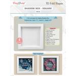 CrafTreat 3D Fold Shapes - Shadow Box - Square White [CFS004]